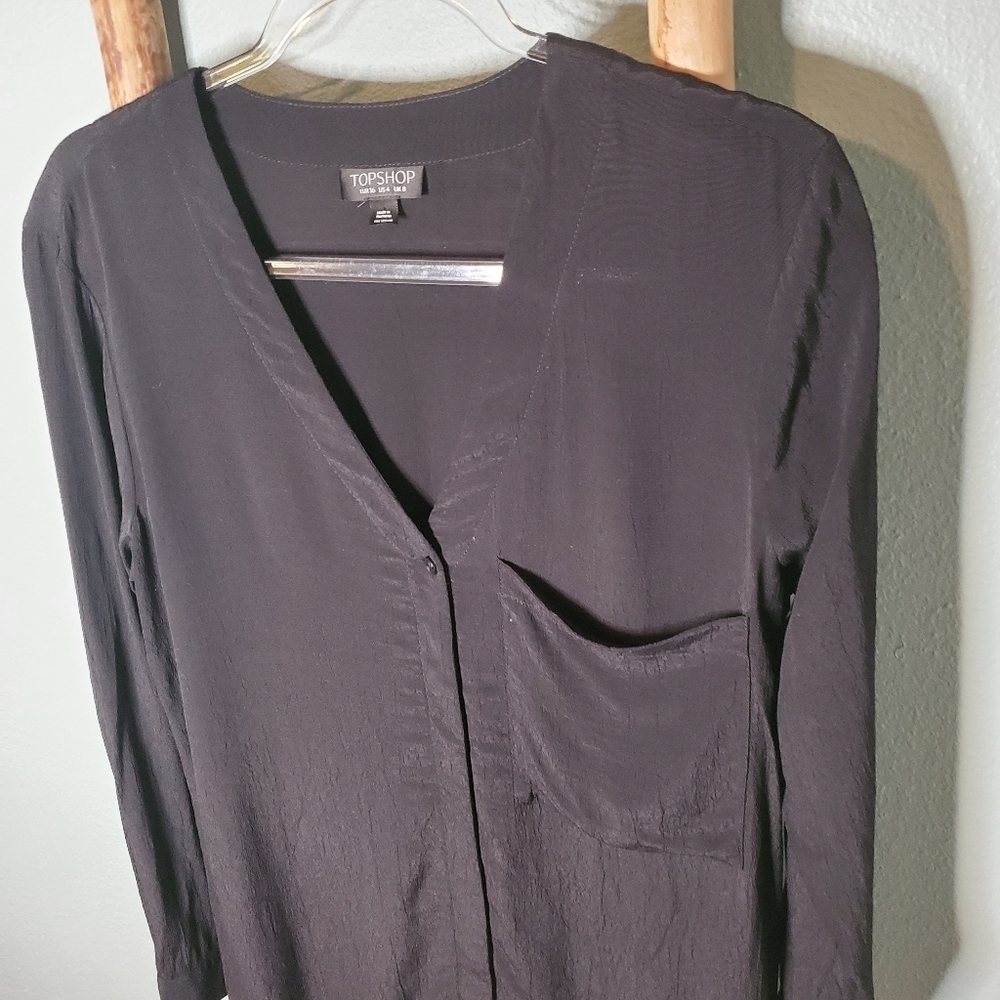 Topshop Split Back Blouse - image 3